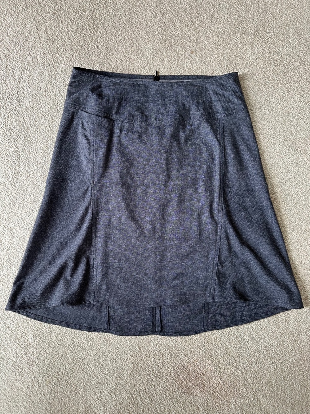 Royal Robbins Discovery Strider Skirt, herringbone grey, size 4